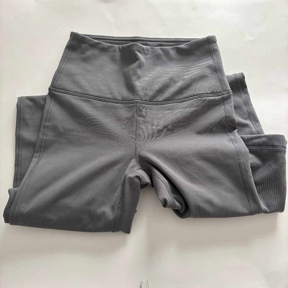 Women's Gray Yogalicious Lux Fleece Lined Flared Leggings Size XS